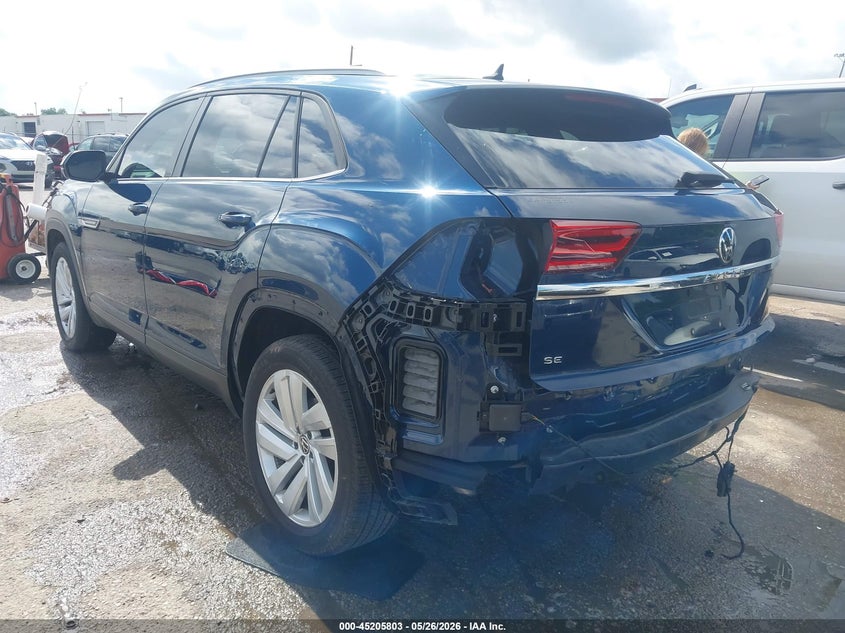2021 Volkswagen Atlas cross sport VIN 1V2WC2CA4MC229172 IAAI salvage auction — REAR END, Salvage (Louisiana), sold $8,600 on 2026-07-14 (photo 3)