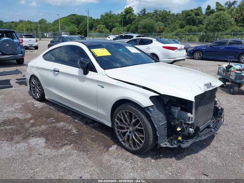 2017 Mercedes-benz C-klasse VIN WDDWJ4JB5HF328088 IAAI salvage auction — FRONT END, Rebuildable (Florida), sold $25 on 2026-07-30 (photo 1)