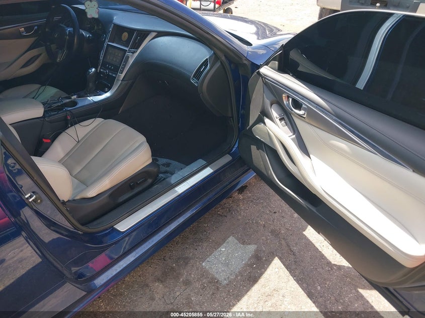 2017 Infiniti Q60 VIN JN1EV7EKXHM360250 IAAI salvage auction — FRONT & REAR, Salvage Title, sold $3,300 on 2026-07-09 (photo 5)