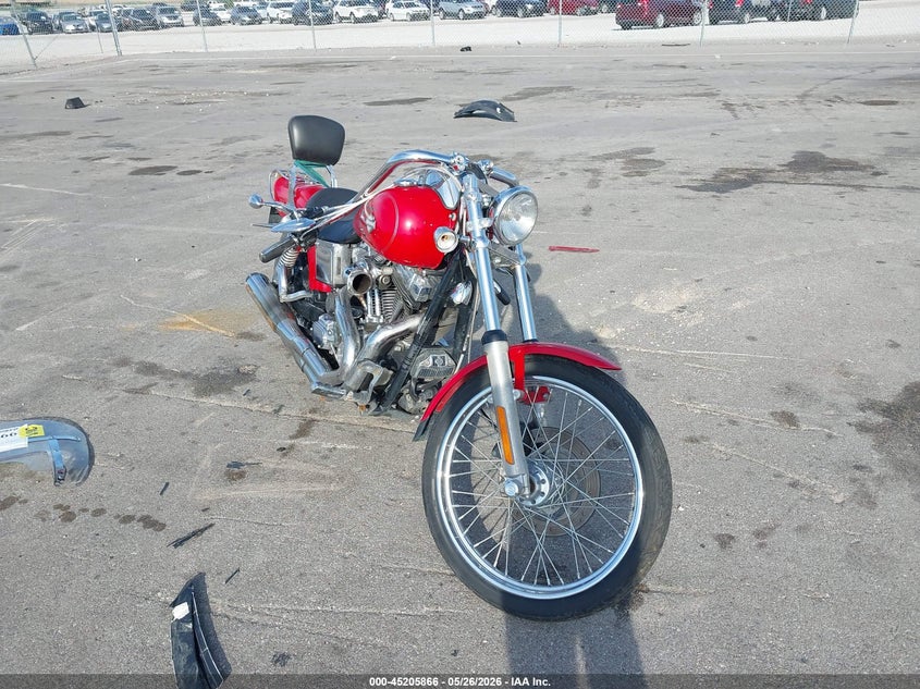 2004 Harley-davidson Wide glide VIN 1HD1GPW164K307500 IAAI salvage auction — FRONT END, Certificate Of Title (Nebraska), sold $1,850 on 2026-07-09 (photo 1)
