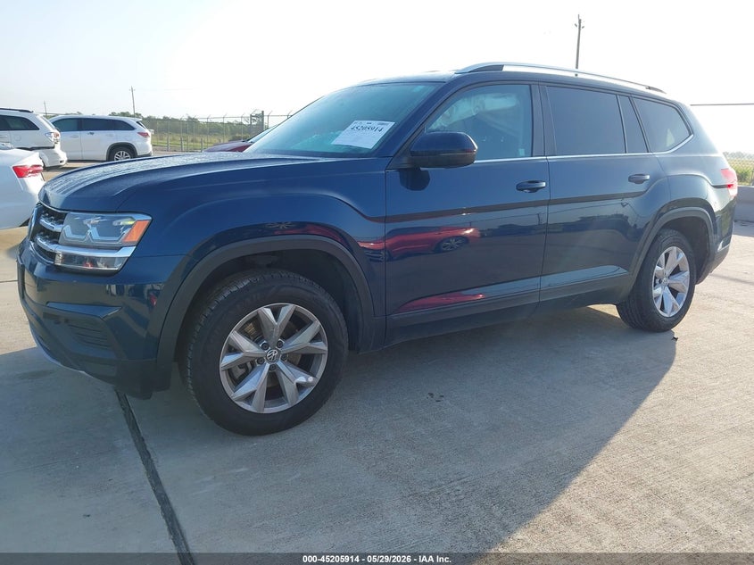 2018 Volkswagen Atlas VIN 1V2AP2CA8JC595310 IAAI salvage auction — RIGHT REAR, Salvage (Texas), sold $3,650 on 2026-07-31 (photo 2)