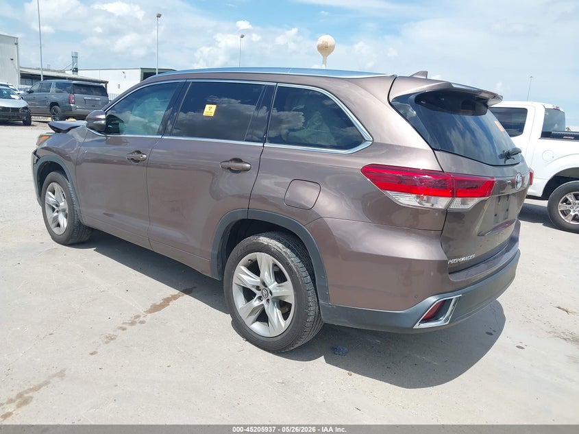2017 Toyota Highlander VIN 5TDYZRFH3HS225631 IAAI salvage auction — FRONT END, Original (Texas), sold $5,900 on 2026-07-17 (photo 3)