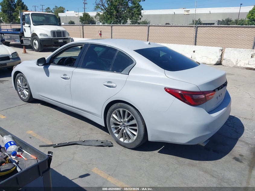 2019 Infiniti Q50 VIN JN1EV7AP9KM514505 IAAI salvage auction — NORMAL WEAR, Clear - Dealer Only (California), sold $1,350 on 2026-07-06 (photo 3)