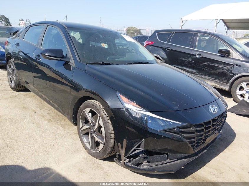 2023 Hyundai Elantra VIN KMHLS4AG8PU416497 IAAI salvage auction — REAR END, Salvage (California), sold $4,550 on 2026-07-17 (photo 1)