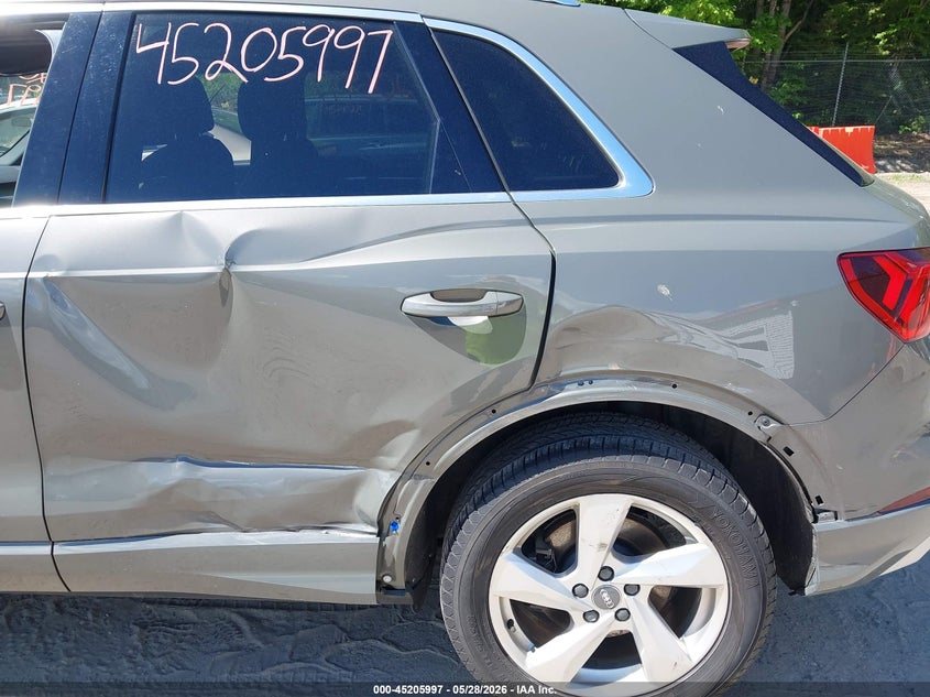 2020 Audi Q3 VIN WA1AECF37L1107628 IAAI salvage auction — LEFT SIDE, Salvage (Maine), sold $10,200 on 2026-07-06 (photo 6)