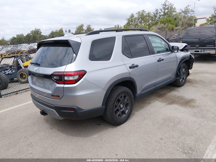 2025 Honda Pilot VIN 5FNYG1H69SB101636 IAAI salvage auction — FRONT END, Salvage (California), sold $13,200 on 2026-07-26 (photo 4)