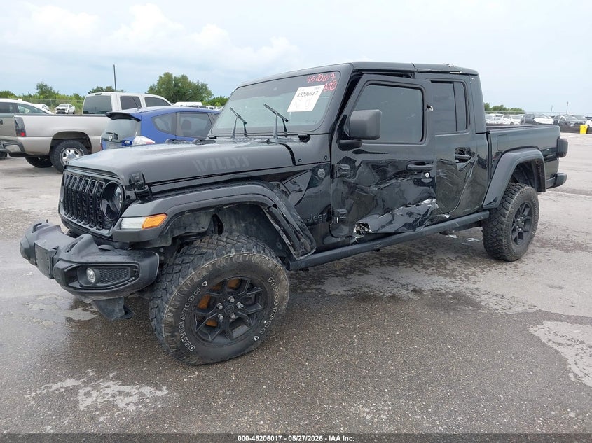 2024 Jeep Gladiator VIN 1C6HJTAG9RL101912 IAAI salvage auction — SIDE, Original (Texas), sold $10,300 on 2026-08-01 (photo 2)