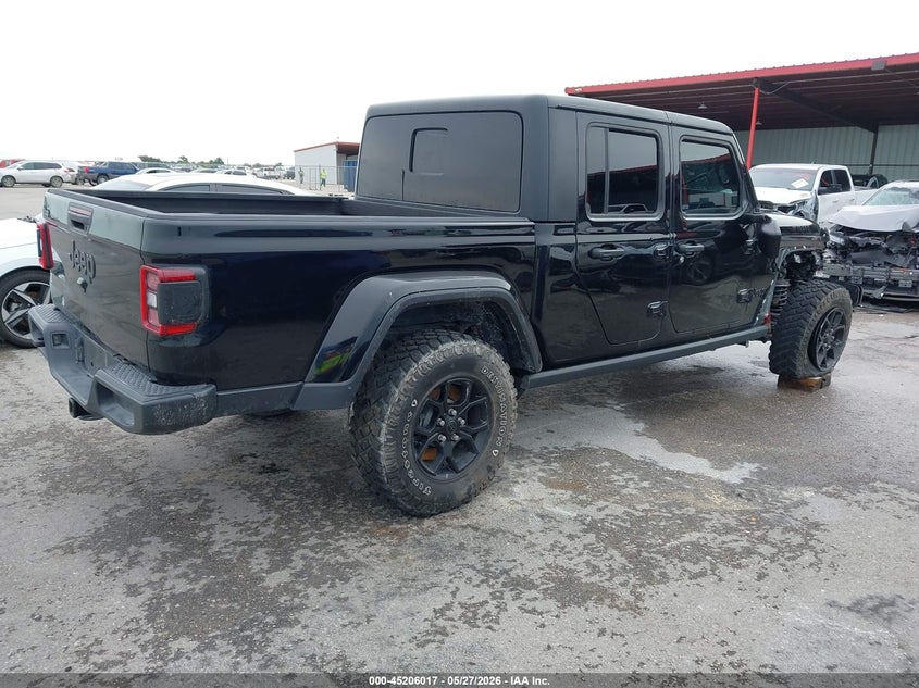 2024 Jeep Gladiator VIN 1C6HJTAG9RL101912 IAAI salvage auction — SIDE, Original (Texas), sold $10,300 on 2026-08-01 (photo 4)