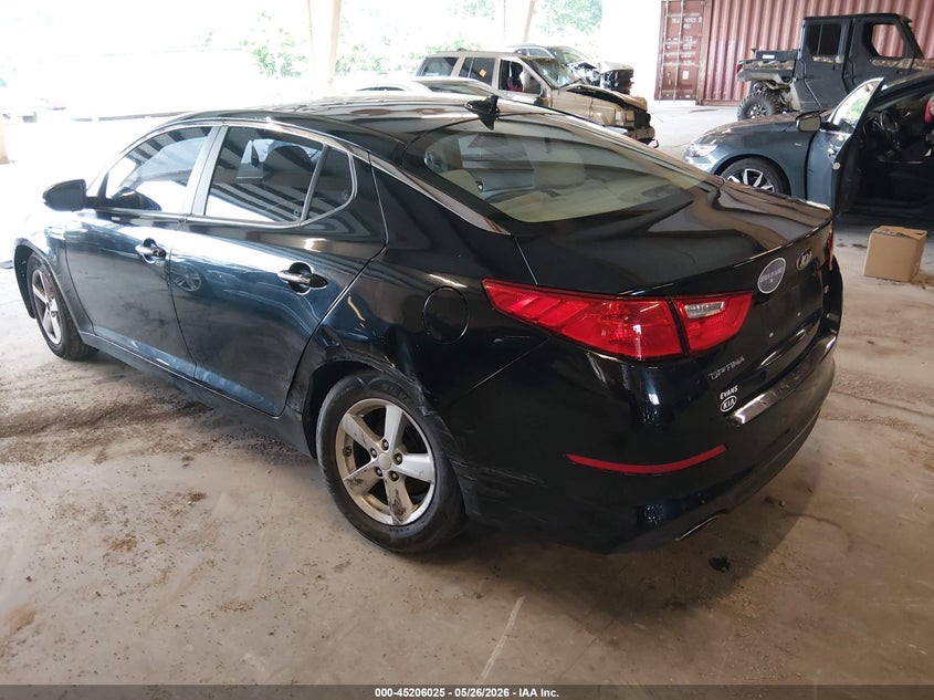 2015 Kia Optima VIN 5XXGM4A79FG510280 IAAI salvage auction — LEFT SIDE, Clear (Tennessee), sold $725 on 2026-07-06 (photo 3)