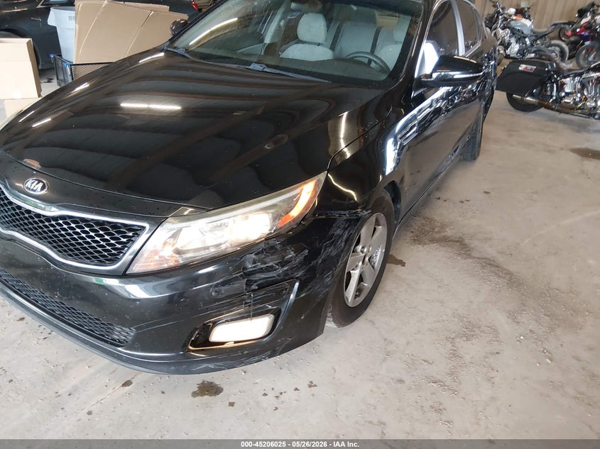 2015 Kia Optima VIN 5XXGM4A79FG510280 IAAI salvage auction — LEFT SIDE, Clear (Tennessee), sold $725 on 2026-07-06 (photo 6)