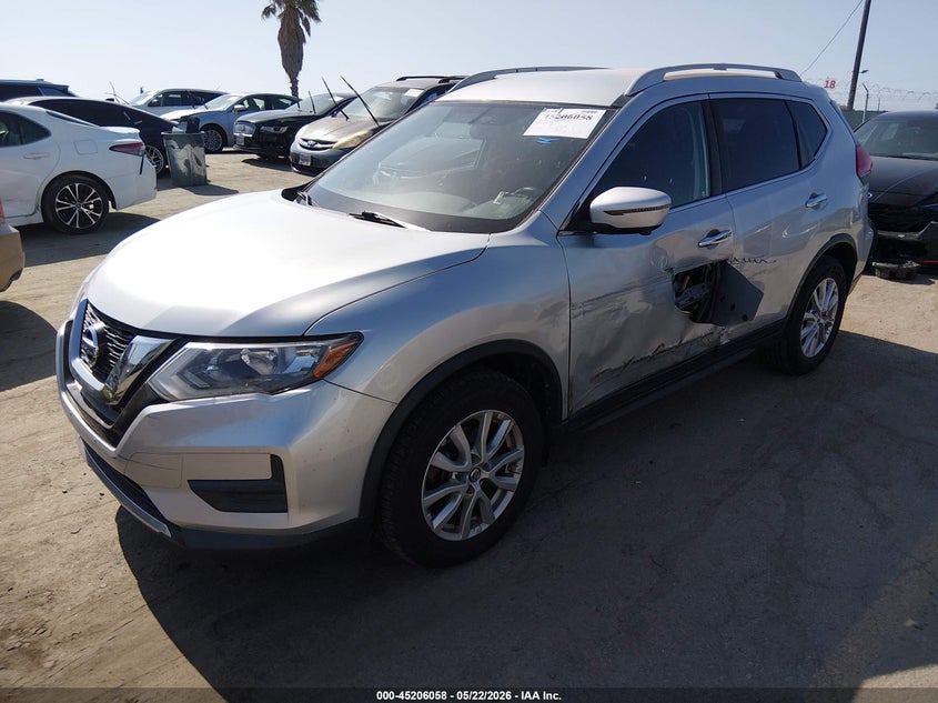 2017 Nissan Rogue VIN JN8AT2MV8HW277604 IAAI salvage auction — LEFT SIDE, Salvage (California), sold $3,250 on 2026-08-29 (photo 2)