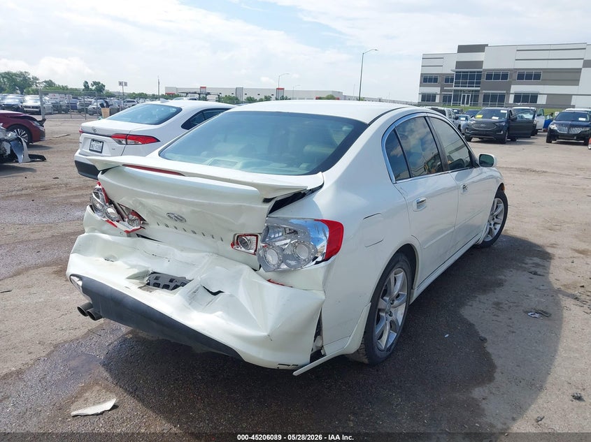 2006 Infiniti G VIN JNKCV51E16M505339 IAAI salvage auction — REAR END, Salvage (Texas), sold $650 on 2026-07-28 (photo 4)