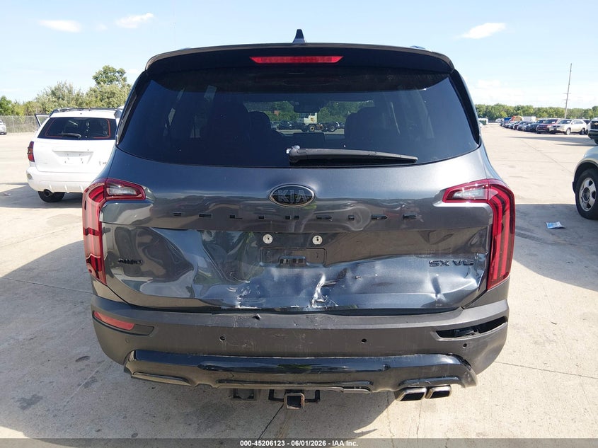 2021 Kia Telluride VIN 5XYP5DHC7MG095713 IAAI salvage auction — REAR END, Salvage Title, sold $4,800 on 2026-07-09 (photo 6)