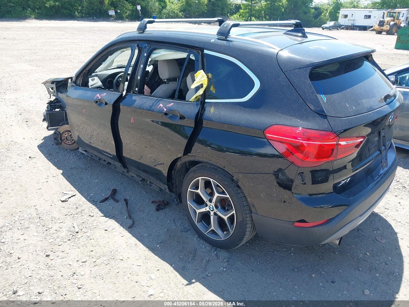 2018 BMW X1 VIN WBXHT3C34J5L28806 IAAI salvage auction — FRONT & REAR, Wait Title, sold $1,575 on 2026-08-04 (photo 3)