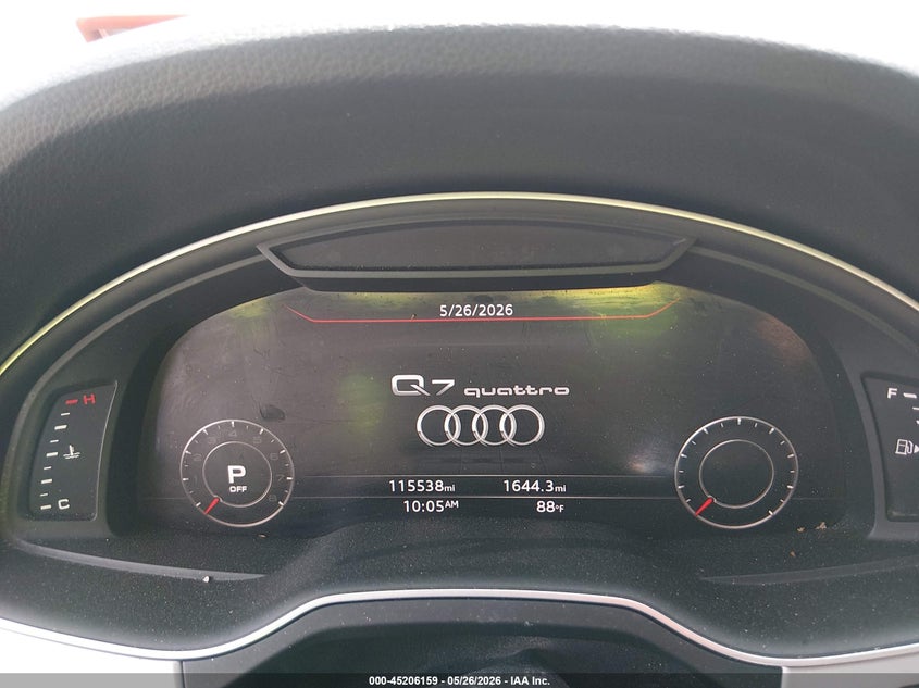 2019 Audi Q7 VIN WA1LHAF70KD034204 IAAI salvage auction — FRONT END, Salvage (Illinois), sold $3,225 on 2026-07-28 (photo 7)