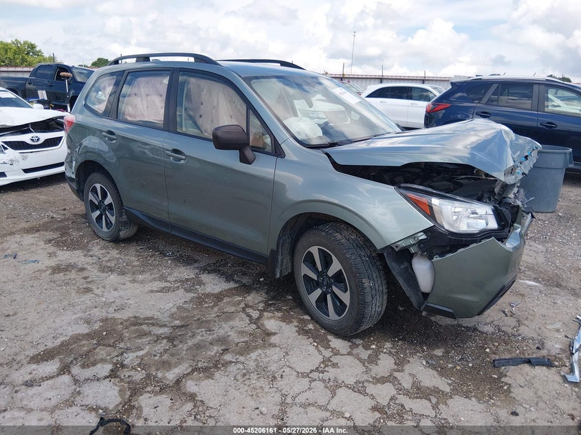 2018 Subaru Forester VIN JF2SJABC1JH601750 IAAI salvage auction — FRONT END, Clear (Arkansas), sold $25 on 2026-07-23 (photo 1)