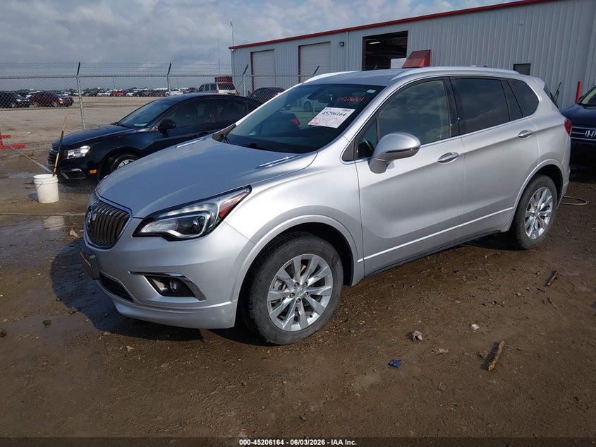 2017 Buick Envision VIN LRBFXBSA1HD242600 IAAI salvage auction — HAIL, Salvage (Kansas), sold $6,350 on 2026-08-01 (photo 2)