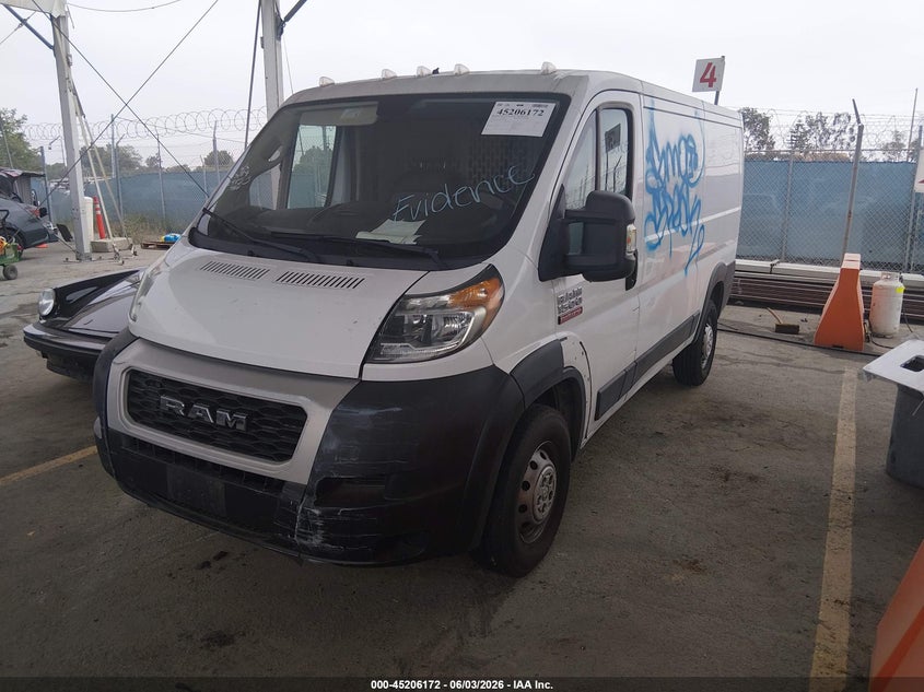 2020 Ram Promaster city VIN 3C6TRVAG0LE114966 IAAI salvage auction — THEFT, Salvage (California), sold $3,850 on 2026-07-22 (photo 2)