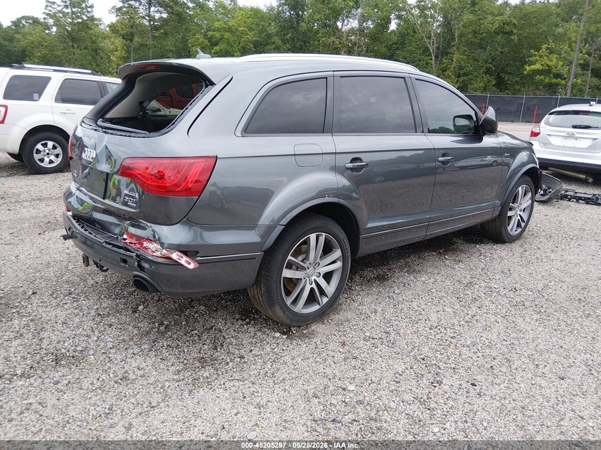 2015 Audi Q7 VIN WA1LGAFE7FD027791 IAAI salvage auction — FRONT & REAR, Salvage (South Carolina), sold $1,550 on 2026-07-29 (photo 4)