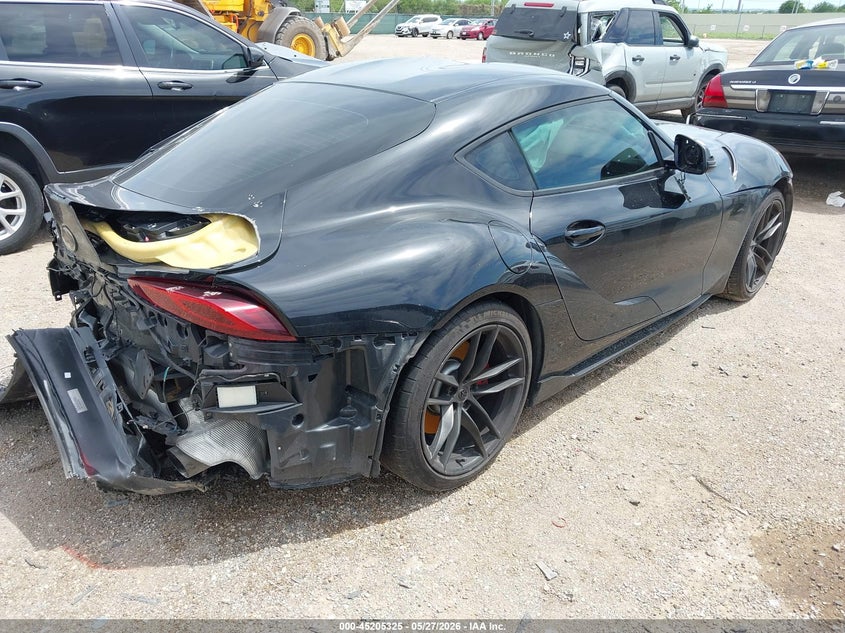 2021 Toyota Supra VIN WZ1DB0C04MW040335 IAAI salvage auction — FRONT & REAR, Salvage Title, sold $11,400 on 2026-07-20 (photo 4)