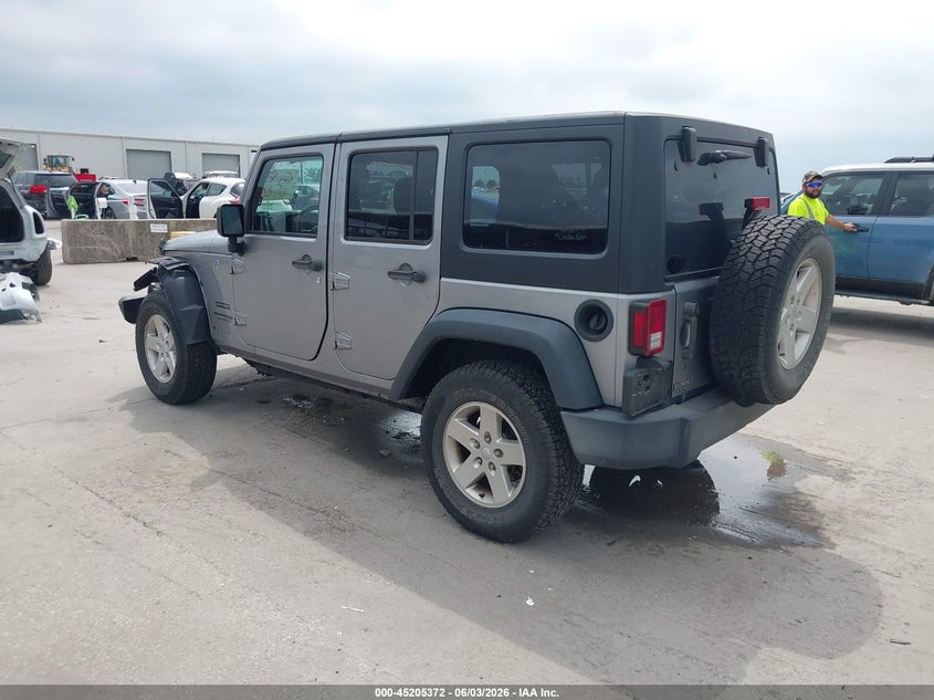 2018 Jeep Wrangler / VIN 1C4BJWDG7JL808233 IAAI salvage auction — LEFT FRONT, Salvage Title, sold $8,500 on 2026-08-01 (photo 3)
