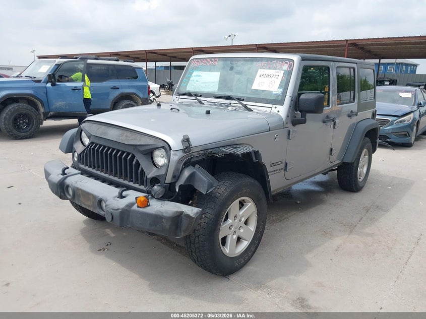 2018 Jeep Wrangler / VIN 1C4BJWDG7JL808233 IAAI salvage auction — LEFT FRONT, Salvage Title, sold $8,500 on 2026-08-01 (photo 6)