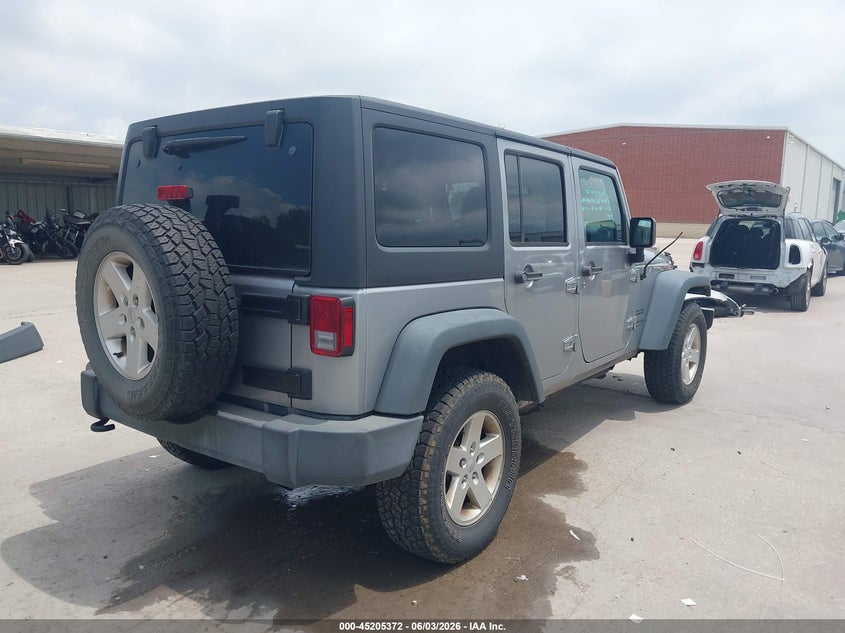 2018 Jeep Wrangler / VIN 1C4BJWDG7JL808233 IAAI salvage auction — LEFT FRONT, Salvage Title, sold $8,500 on 2026-08-01 (photo 4)
