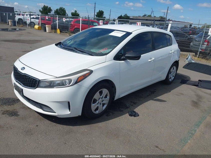 2017 Kia Forte VIN KNAFK5A88H5678562 IAAI salvage auction — REAR END, Salvage Title, sold $1,375 on 2026-07-08 (photo 2)