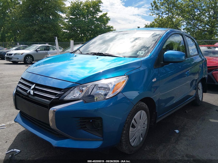 2024 Mitsubishi Mirage VIN ML32AUHJ8RH015860 IAAI salvage auction — LEFT REAR, Salvage (New Jersey), sold $3,050 on 2026-08-20 (photo 2)