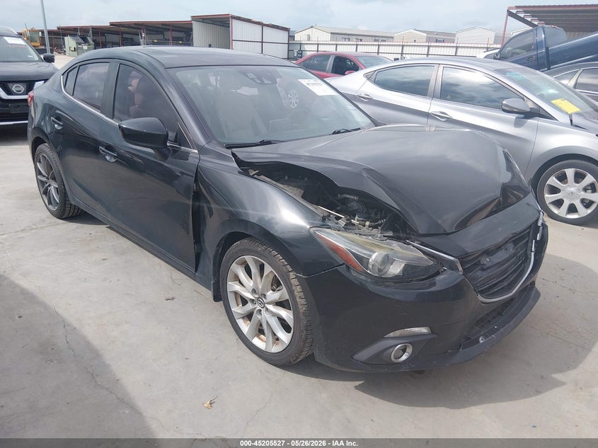 2014 Mazda 3 VIN JM1BM1W38E1179815 IAAI salvage auction — FRONT END, Original (Texas), sold $1,450 on 2026-07-28 (photo 1)