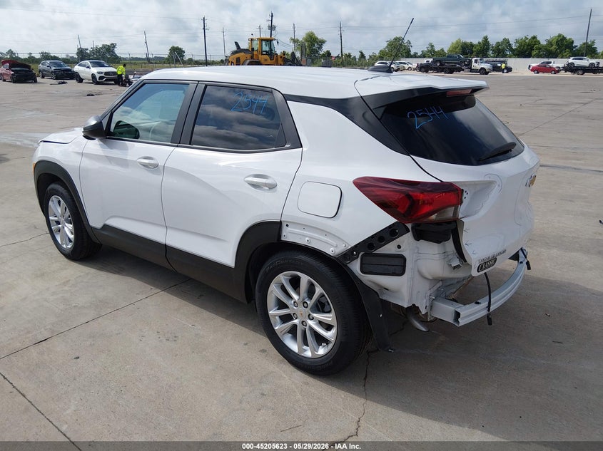 2026 Chevrolet Trailblazer VIN KL79MMSLXTB021986 IAAI salvage auction — RIGHT REAR, Original (Texas), sold $5,500 on 2026-07-17 (photo 3)