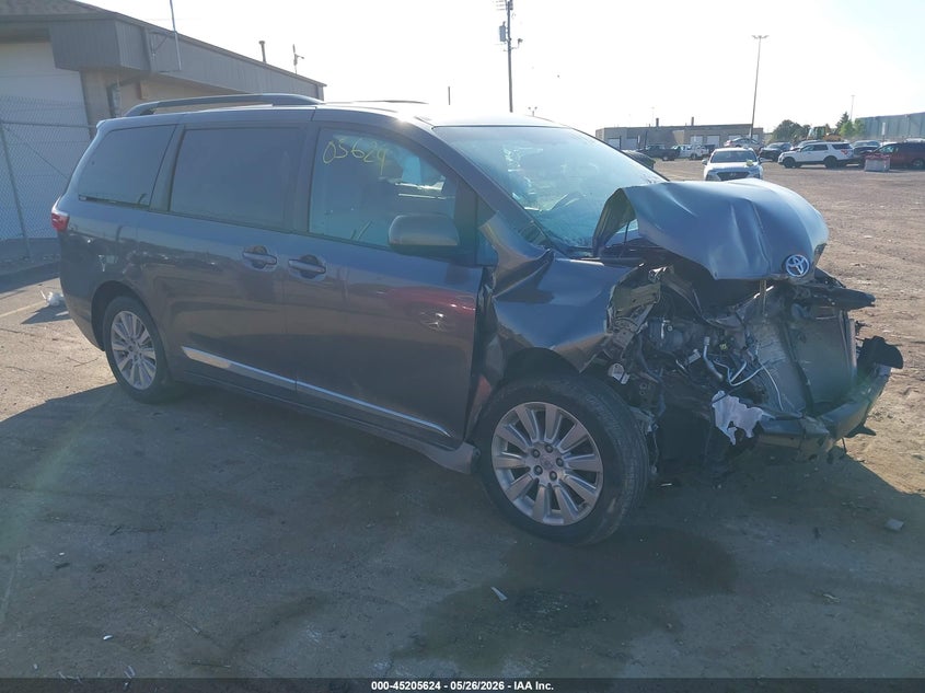 2015 Toyota Sienna VIN 5TDJK3DC5FS106437 IAAI salvage auction — FRONT END, Junk Bill Of Sale Mv2459 (Wisconsin), sold $1,200 on 2026-07-24 (photo 1)