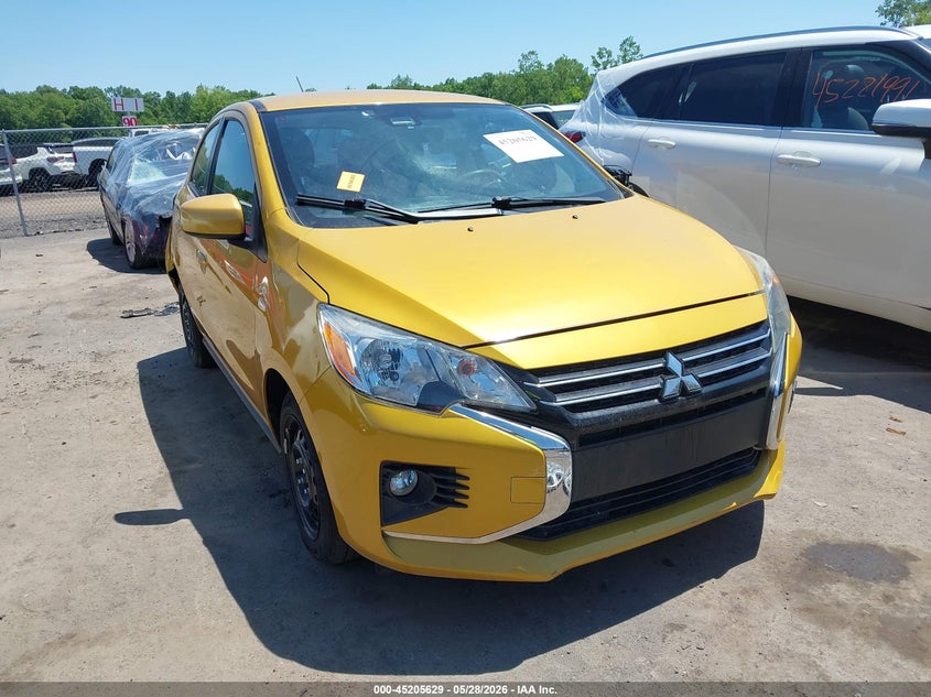 2021 Mitsubishi Mirage VIN ML32AUHJ0MH007213 IAAI salvage auction — HAIL, Salvage Title, sold $2,600 on 2026-07-28 (photo 1)