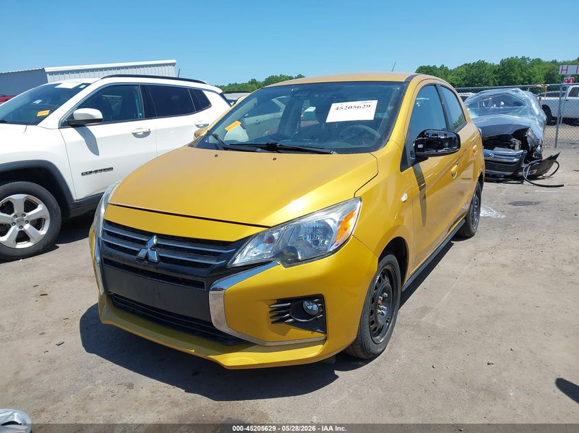 2021 Mitsubishi Mirage VIN ML32AUHJ0MH007213 IAAI salvage auction — HAIL, Salvage Title, sold $2,600 on 2026-07-28 (photo 2)