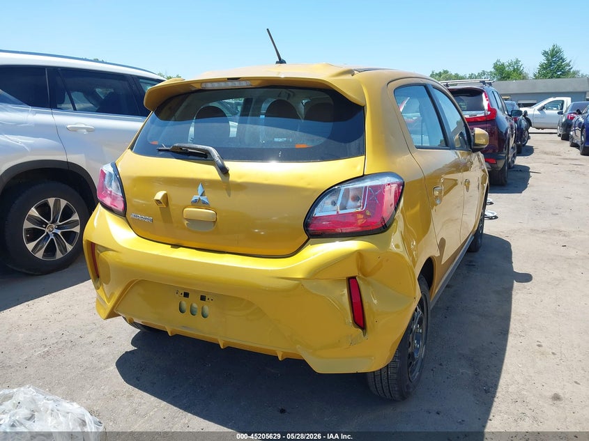 2021 Mitsubishi Mirage VIN ML32AUHJ0MH007213 IAAI salvage auction — HAIL, Salvage Title, sold $2,600 on 2026-07-28 (photo 4)