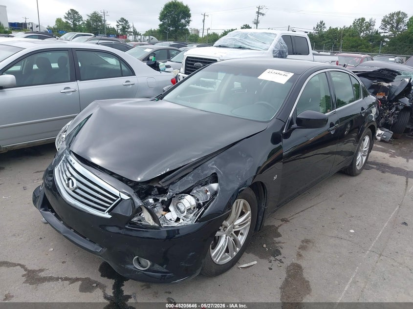 2015 Infiniti Q40 VIN JN1CV6AP8FM502188 IAAI salvage auction — FRONT END, Salvage (North Carolina), sold $1,525 on 2026-07-20 (photo 2)