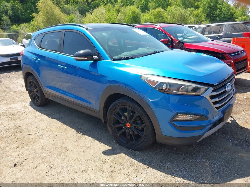 2017 Hyundai Tucson VIN KM8J3CA20HU445075 IAAI salvage auction — LEFT FRONT, Salvage Title, sold $1,600 on 2026-07-29 (photo 1)