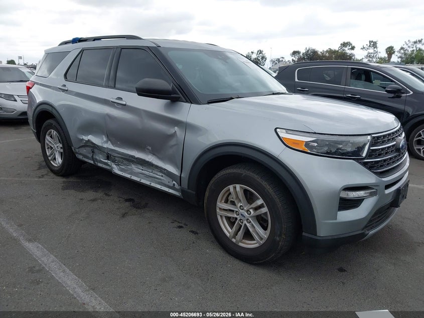 2023 Ford Explorer VIN 1FMSK8DH4PGB71042 IAAI salvage auction — SIDE, Salvage (California), sold $8,200 on 2026-07-09 (photo 1)