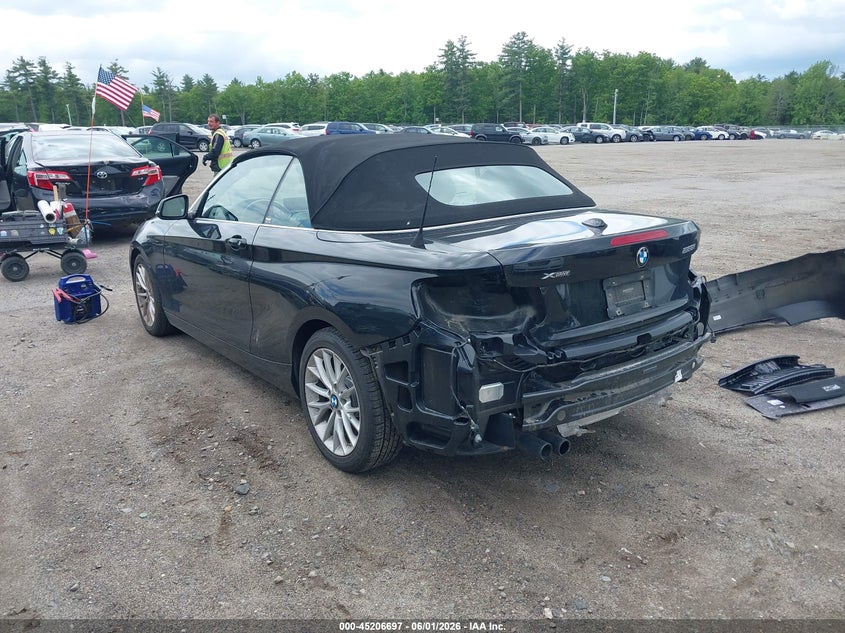 2016 BMW 2er VIN WBA1L9C57GV324144 IAAI salvage auction — REAR END, Salvage Title, sold $3,050 on 2026-07-24 (photo 3)