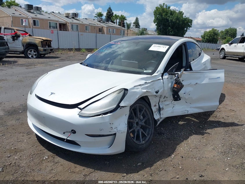 2018 Tesla Model 3 VIN 5YJ3E1EAXJF161884 IAAI salvage auction — LEFT SIDE, Salvage (California), sold $3,050 on 2026-07-21 (photo 2)