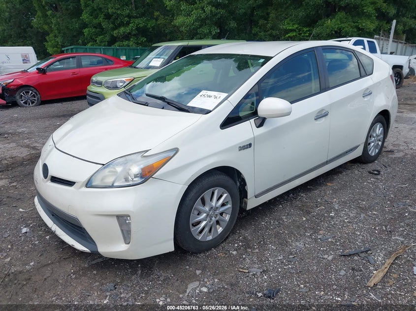 2014 Toyota Prius plug-in VIN JTDKN3DP0E3051040 IAAI salvage auction — RIGHT FRONT, Salvage (Georgia), sold $175 on 2026-07-22 (photo 2)