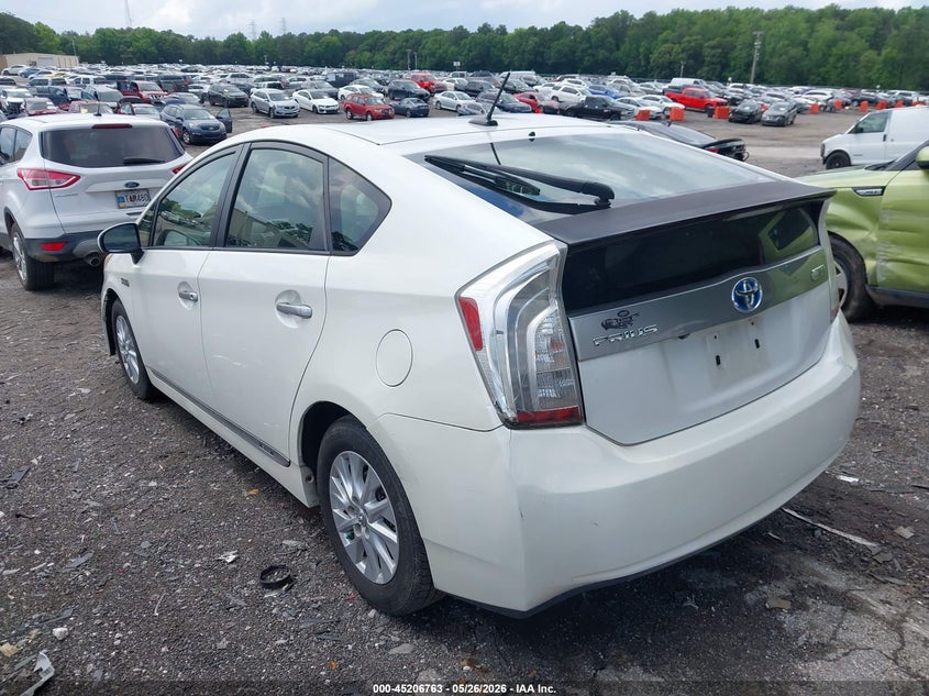 2014 Toyota Prius plug-in VIN JTDKN3DP0E3051040 IAAI salvage auction — RIGHT FRONT, Salvage (Georgia), sold $175 on 2026-07-22 (photo 3)