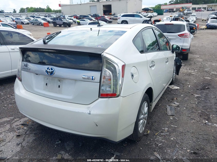 2014 Toyota Prius plug-in VIN JTDKN3DP0E3051040 IAAI salvage auction — RIGHT FRONT, Salvage (Georgia), sold $175 on 2026-07-22 (photo 4)