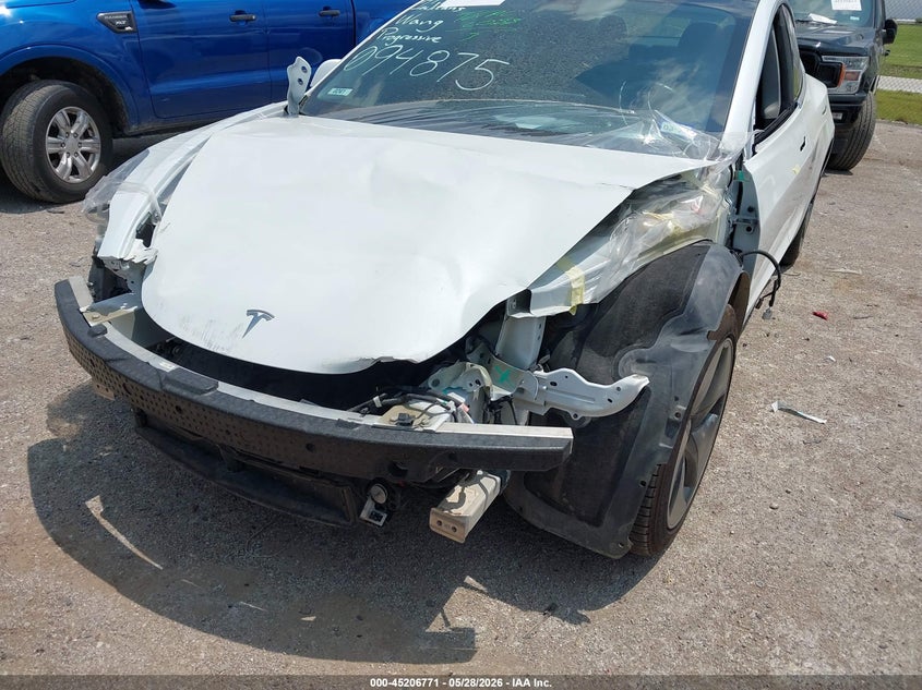2018 Tesla Model 3 VIN 5YJ3E1EB1JF094875 IAAI salvage auction — FRONT END, Original (Texas), sold $3,350 on 2026-07-09 (photo 6)