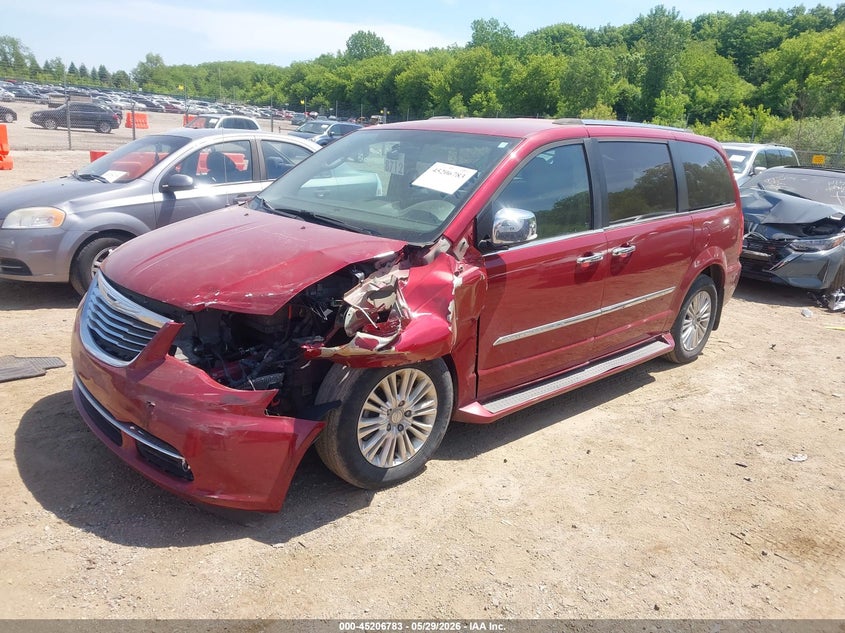 2014 Chrysler Town & country VIN 2C4RC1GG9ER408565 IAAI salvage auction — LEFT FRONT, Salvage Title, sold $450 on 2026-07-22 (photo 2)