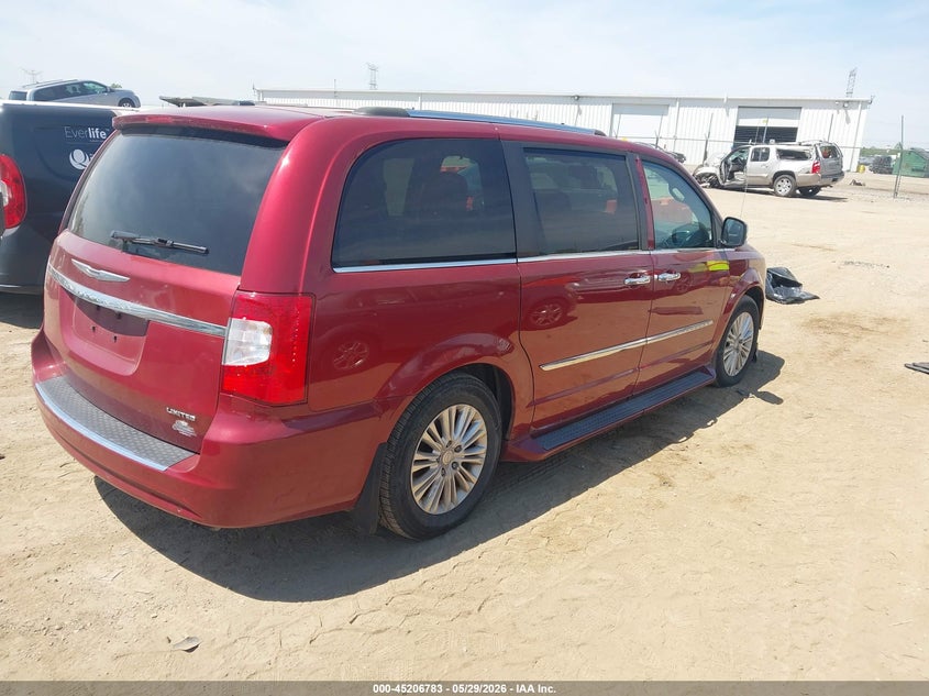 2014 Chrysler Town & country VIN 2C4RC1GG9ER408565 IAAI salvage auction — LEFT FRONT, Salvage Title, sold $450 on 2026-07-22 (photo 4)