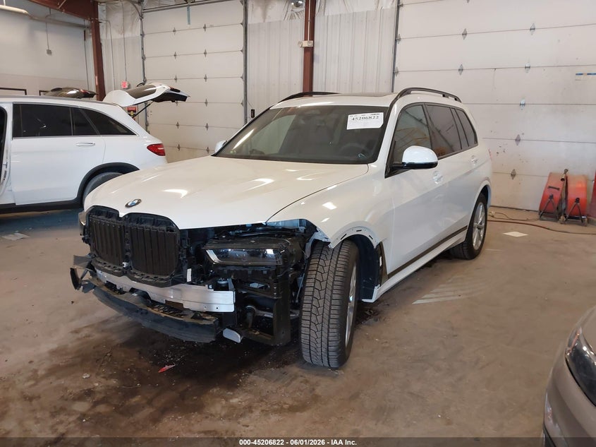 2026 BMW X7 VIN 5UX23EM02T9300600 IAAI salvage auction — FRONT END, Salvage Title, sold $38,250 on 2026-07-30 (photo 6)