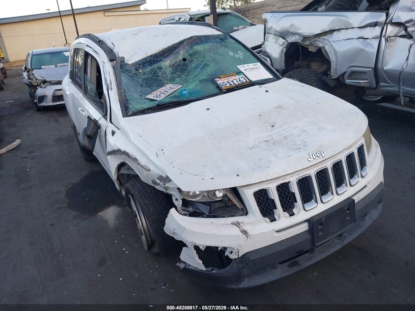 2015 Jeep Compass VIN 1C4NJCBA2FD438546 IAAI salvage auction — ROLLOVER, Non-Repairable Certificate (California), sold $825 on 2026-07-24 (photo 6)