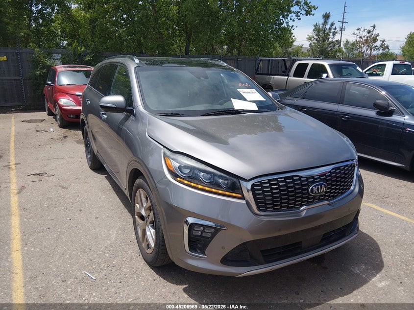 2019 Kia Sorento VIN 5XYPKDA58KG459932 IAAI salvage auction — UNKNOWN, Clear (Colorado), sold $6,600 on 2026-07-21 (photo 1)