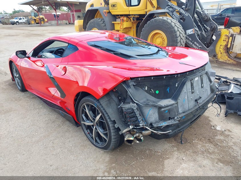 2023 Chevrolet Corvette VIN 1G1YA2D44P5116896 IAAI salvage auction — REAR END, Salvage Title, sold $46,250 on 2026-09-10 (photo 3)